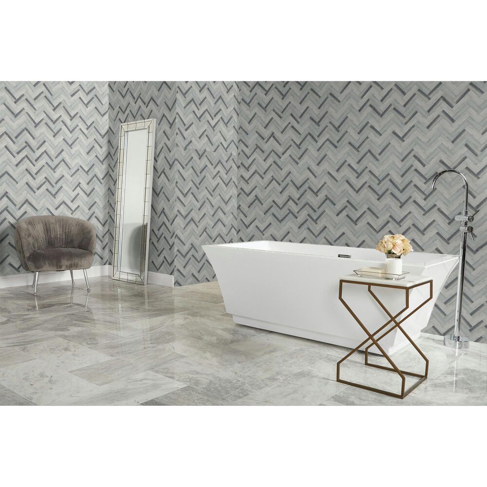 Dal-Tile Gamma Orange Burst 10&#39;&#39; X 15&#39;&#39; HERRING Natural Stone Mosaic Sheet, , large