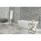 Dal-Tile Gamma Orange Burst 10"" X 15"" HERRING Natural Stone Mosaic Sheet, , large