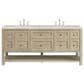 James Martin Vanities Breckenridge 72" Double Vanity in Whitewashed Oak with 3 cm Victorian Silver Quartz Top, , large