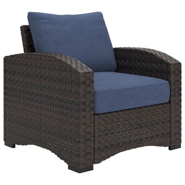 Ashley Windglow Patio Lounge Chair in Brown, , large