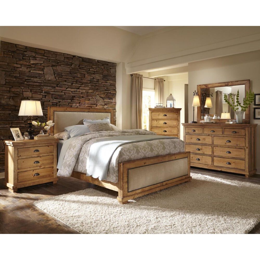 Tiddal Home Willow Chest in Distressed Pine, , large