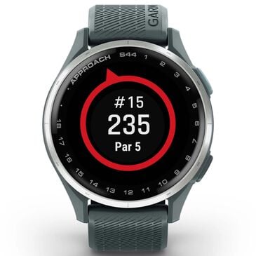 Garmin Approach S44 43mm Golf Smartwatch Silver Aluminum Bezel Case with Twilight Silicone Band, , large