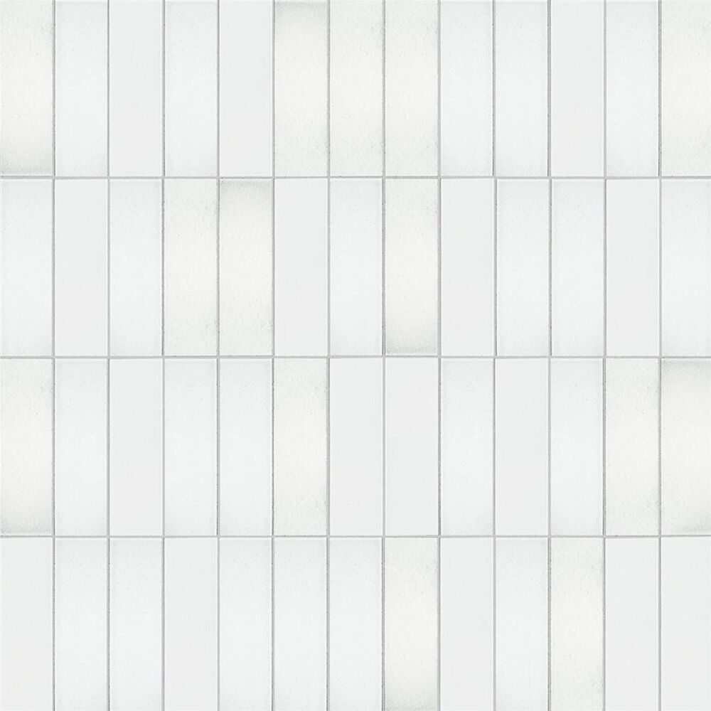 Soho Studio ColorHues Milk 2" x 8" Lava Stone Tile, , large