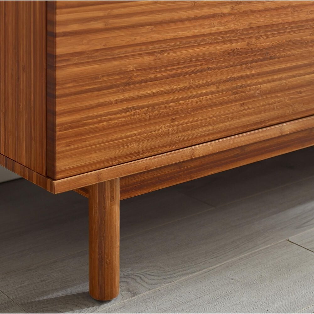 Natural Bamboo Furnishings 4 Drawer Double Dresser, , large