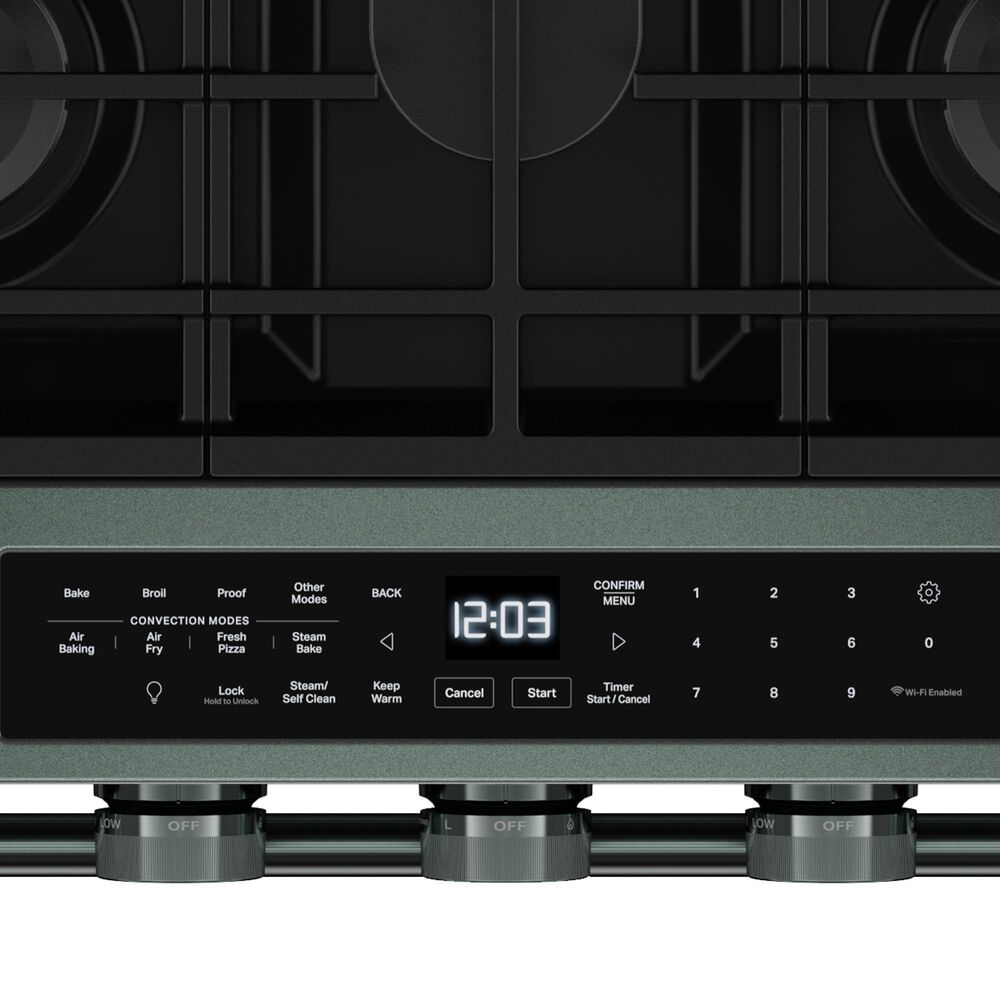 KitchenAid 2-Piece Kitchen Package with 30" Slide-In Smart Gas Range and 30" Over-the-Range Microwave Oven in Juniper, , large