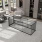 HOMLUX 8-Panel Adjustable Pet Gate in Black, , large