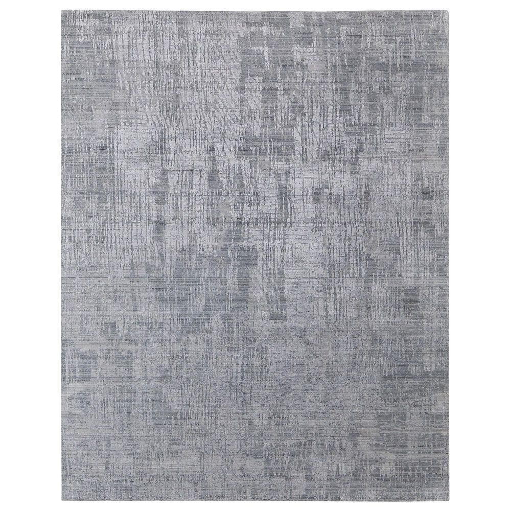 Feizy Eastfield 69A8F 4" x 6" Blue and Silver Area Rug, , large