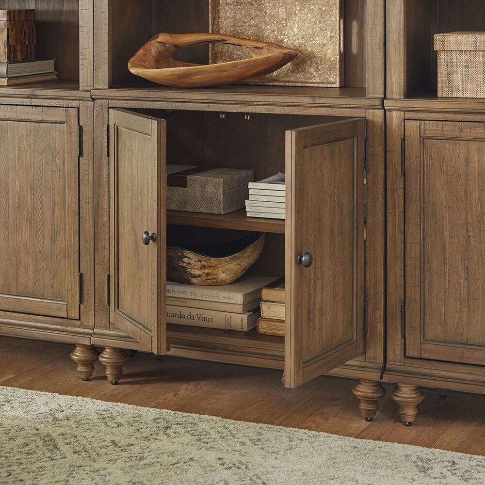 Riva Ridge Hensley Door Bookcase in Honey, , large