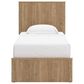 Ashley Gramburg 4 Piece Twin Platform Panel Bedroom Set in Warm Brown, , large