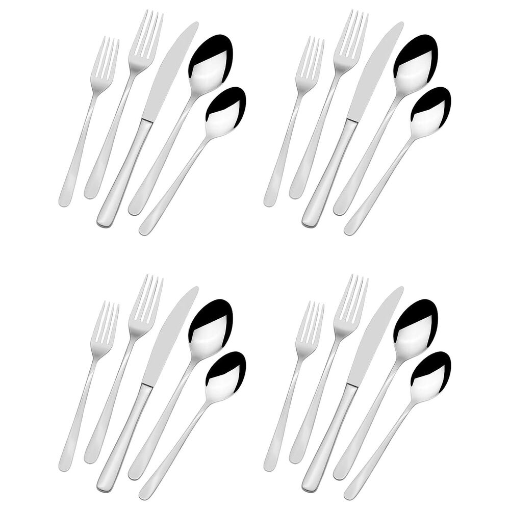 Lifetime Brands Ellie 20-Piece Flatware Set in Stainless Steel, Service for 4, , large