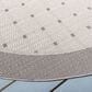 Safavieh Bermuda BMU801F 6"7" Round Grey and Ivory Indoor/Outdoor Area Performance Rug, , large