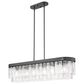 Golden Lighting Ciara 6-Light Linear Pendant in Matte Black, , large