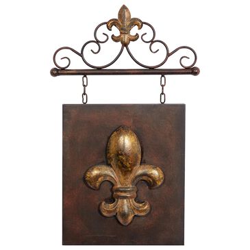 Maple and Jade 23" x 15" Traditional Wall Decor in Dark Bronze and Dark Gold, , large