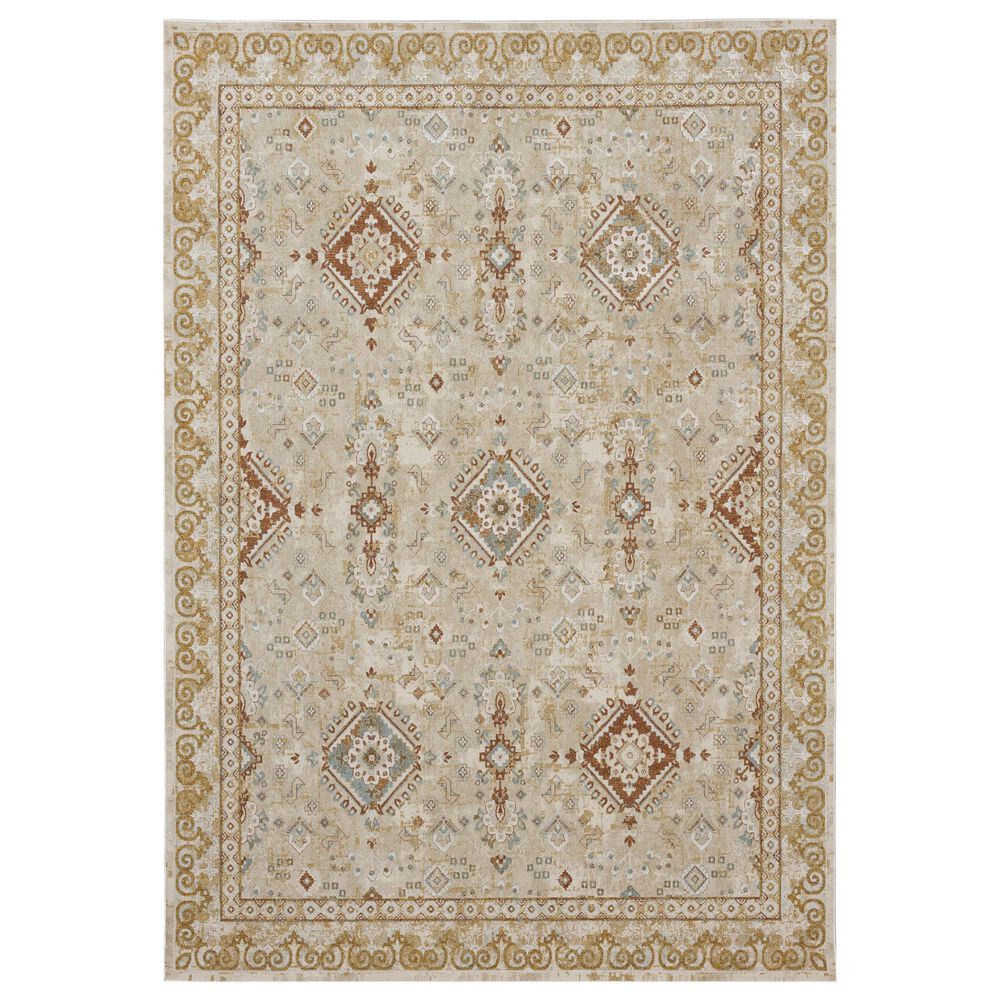 Karastan Windemere R1258 10" x 14" Cream Area Rug, , large