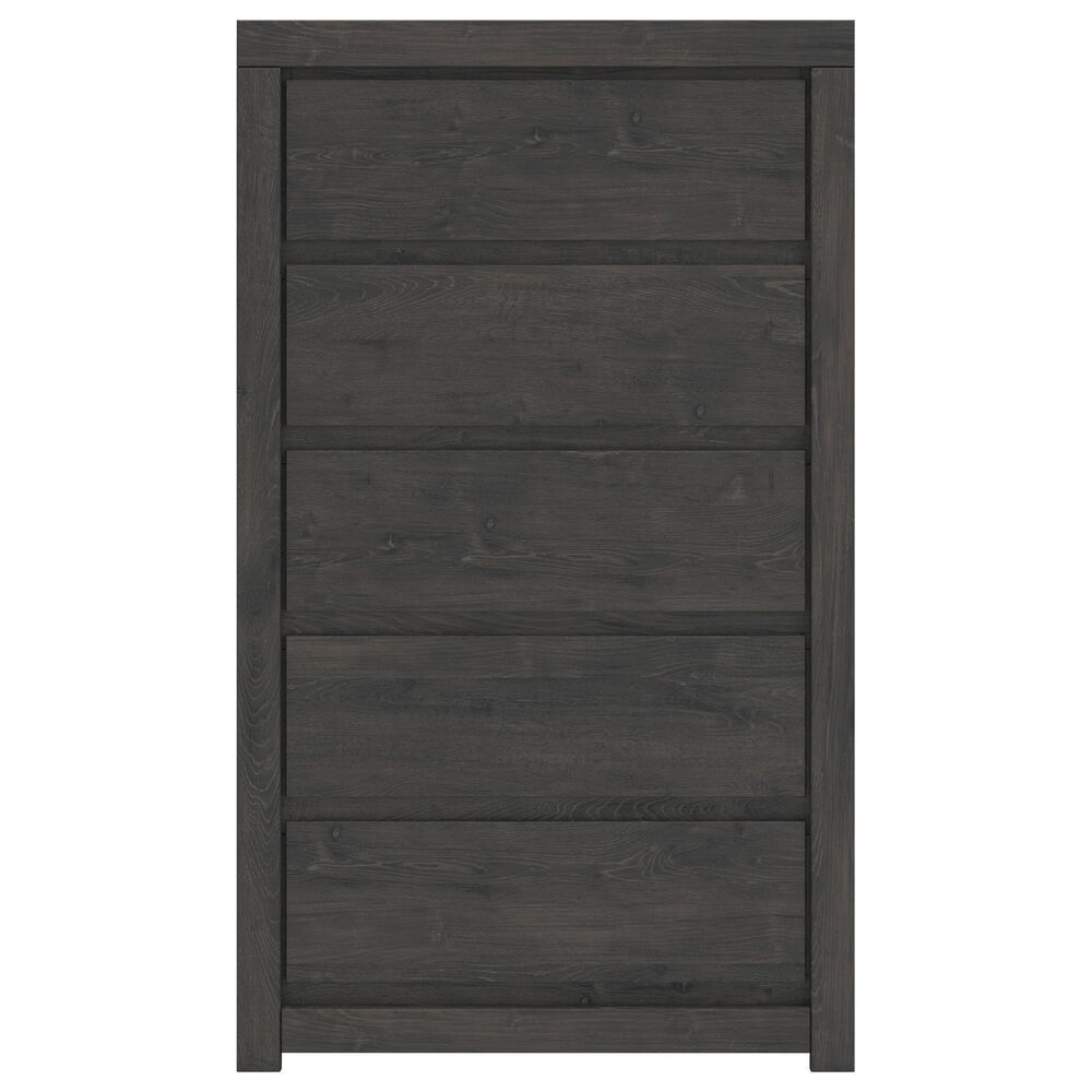 Ashley Fraluna 5-Drawer Chest in Dark Charcoal, , large