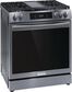 Frigidaire Gallery 30" Front Control Gas Range with Total Convection in Black Stainless Steel, , large