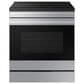 Samsung Bespoke Bespoke 6.3 Cu. Ft. Smart Slide-In Induction Electric Range with Ambient Edge Lighting in Stainless Steel, , large