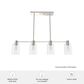Hunter Lochmeade 4-Light Linear Chandelier in Brushed Nickel, , large