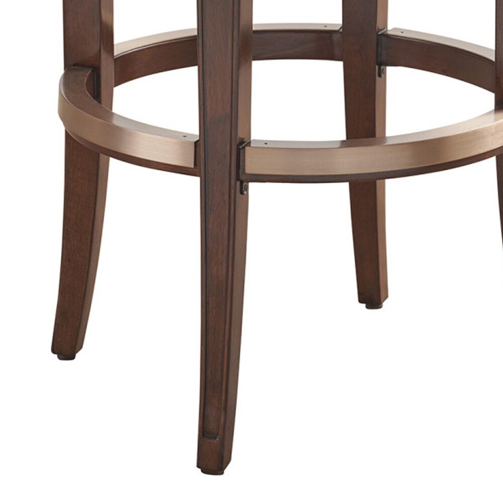 Lexington Home Brands Rendezvous Giles Upholstered Swivel Bar Stool in Biscayne, , large