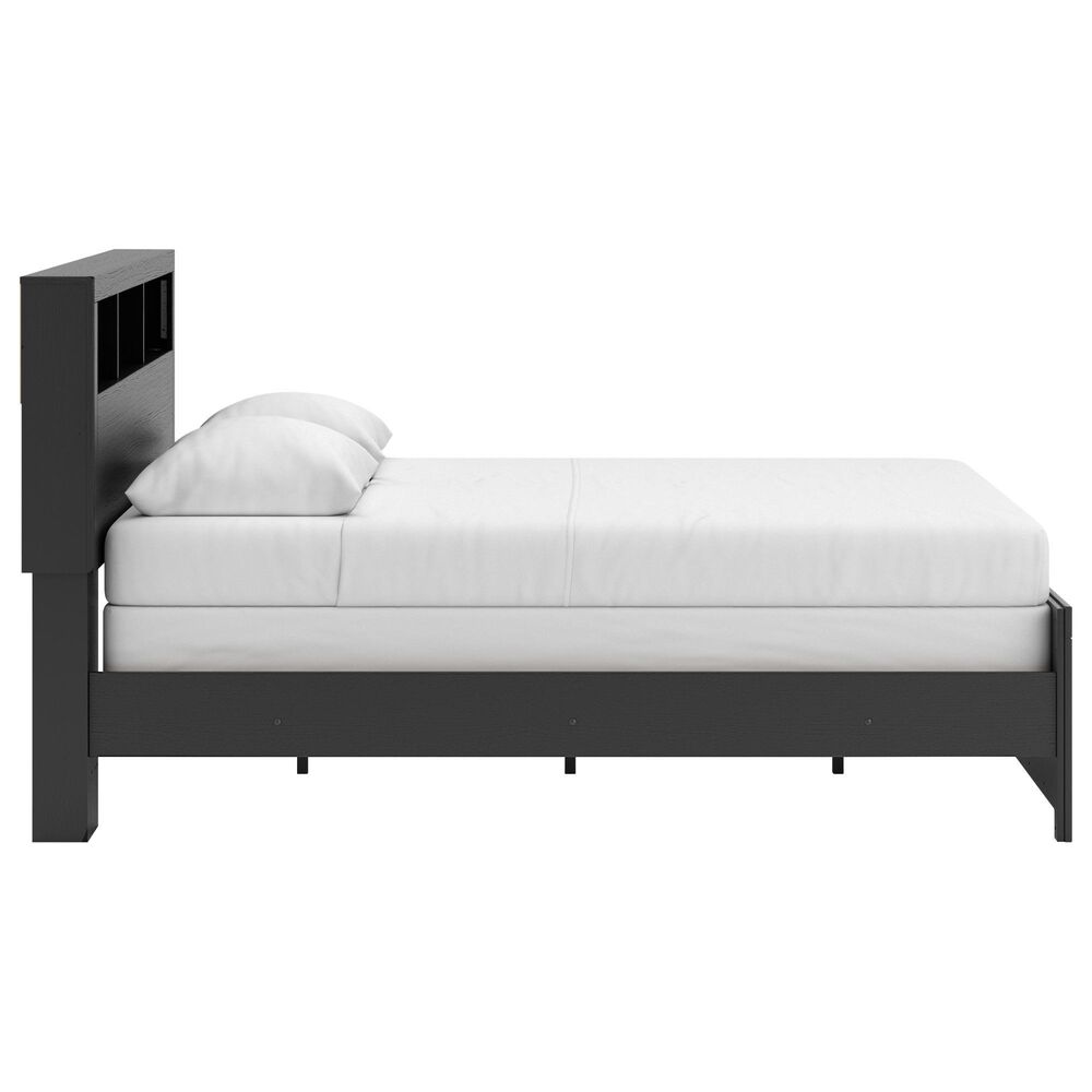 Ashley Broachmyn Queen Bookcase Bed in Black and Gray, , large