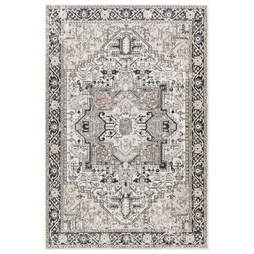 Surya Carpet, Inc. Lavadora 6"7" x 9" Black, Taupe, Light Beige and Gray Area Rug, , large