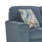 Ashley Cashton Stationary Loveseat in Blue, , large