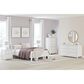 Ashley 4-Piece Full Bedroom Set in White, , large