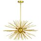 Vaxcel International Co. Ltd. Nikko 6-Light Pendant in Gold, , large
