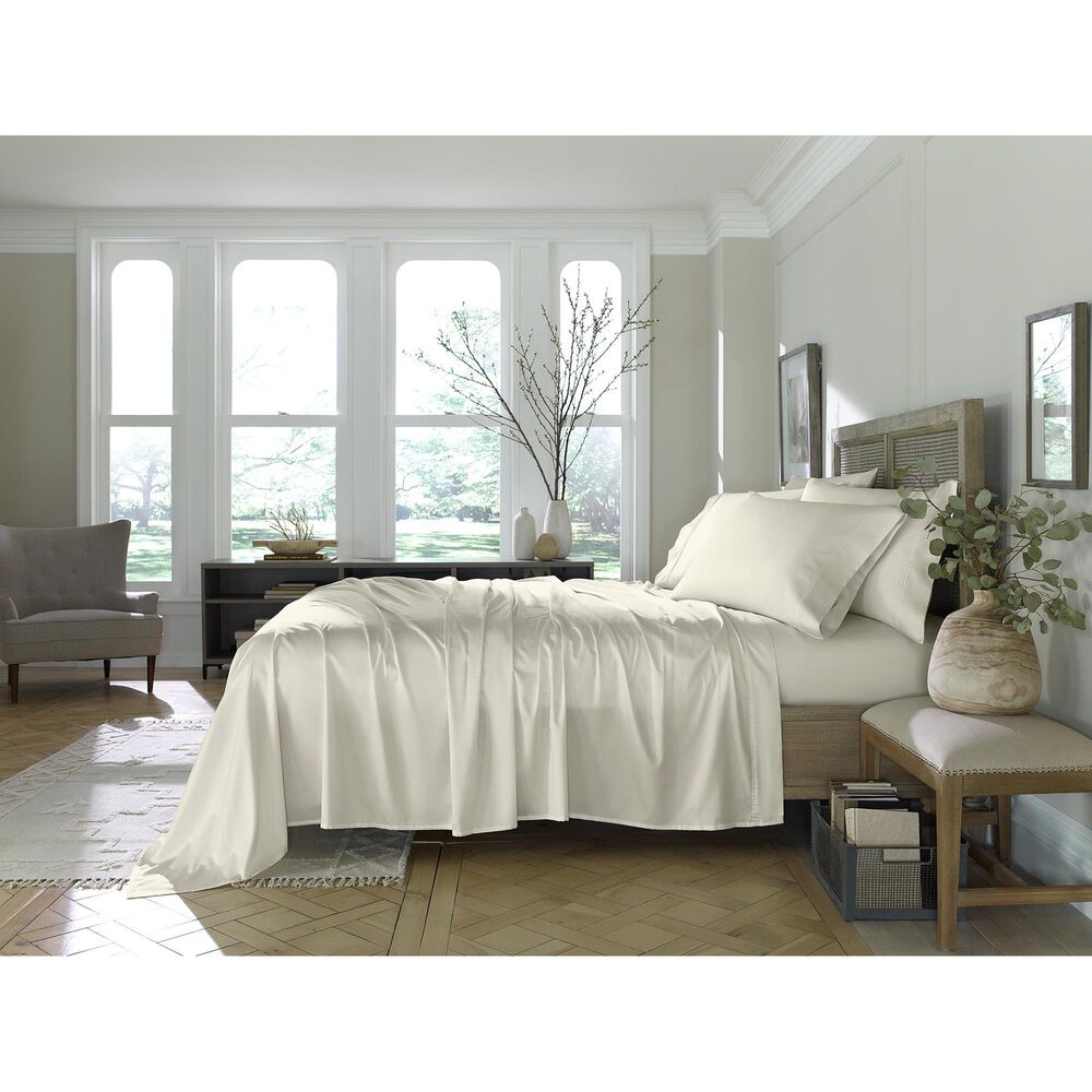 Sanders Collection Eucalyptus 6-Piece Queen Sheet Set in Ivory, , large