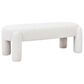 Jennifer Taylor Home Hugo Upholstered Bench in Milk Cream White, , large