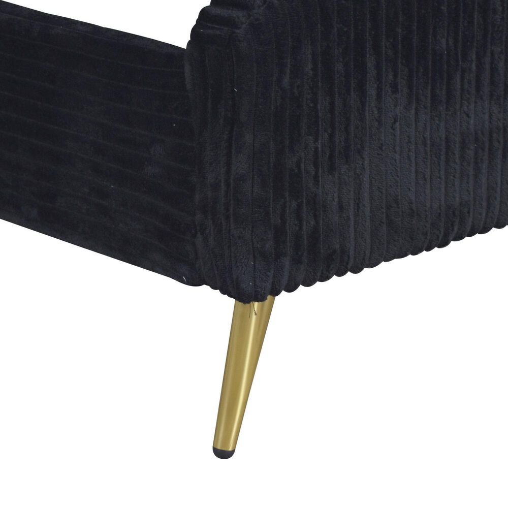New Heritage Design Kailani Queen Upholstered Bed in Black, , large