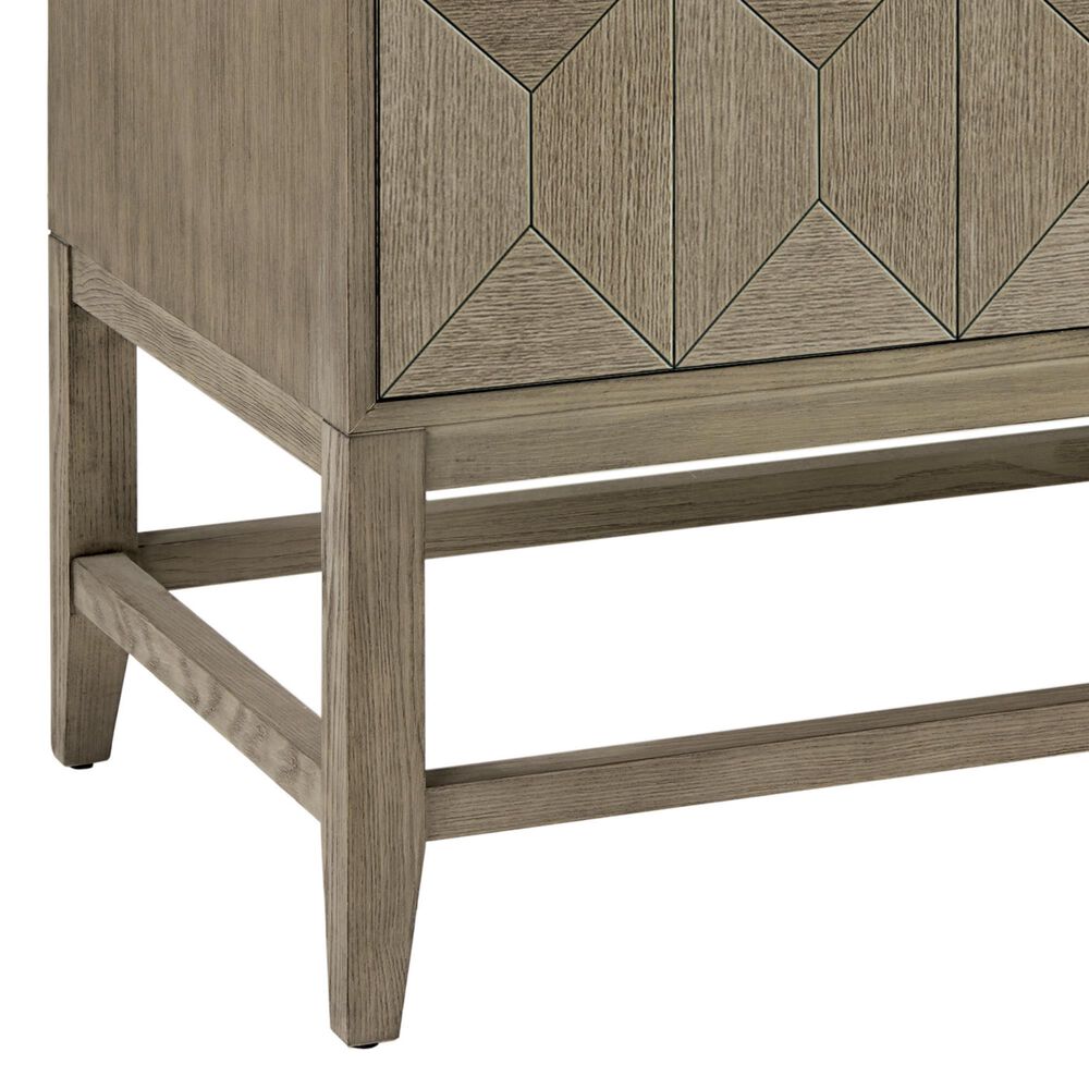 James Martin Vanities Emmeline 36" Single Bathroom Vanity in Pebble Oak with Single Hole 3 cm White Zeus Quartz Top and Rectangular Sink, , large