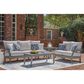 Ashley Cove Beach Outdoor End Table in Gray, , large