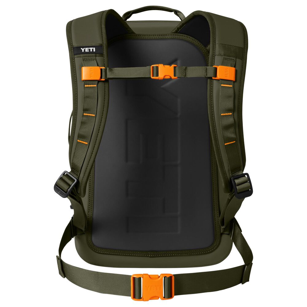 YETI Panga 28L Waterproof Backpack in Olive and King Crab Orange, , large