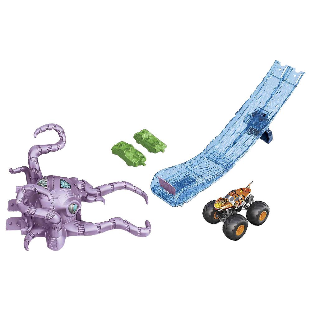 Hot Wheels Monster Trucks Octo-Slam Playset, , large