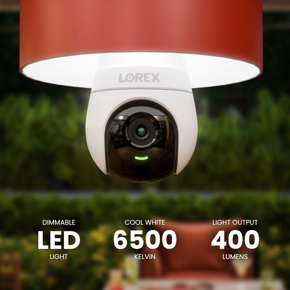 Lorex 2K Wi-Fi Smart Lightbulb Camera in White, , large
