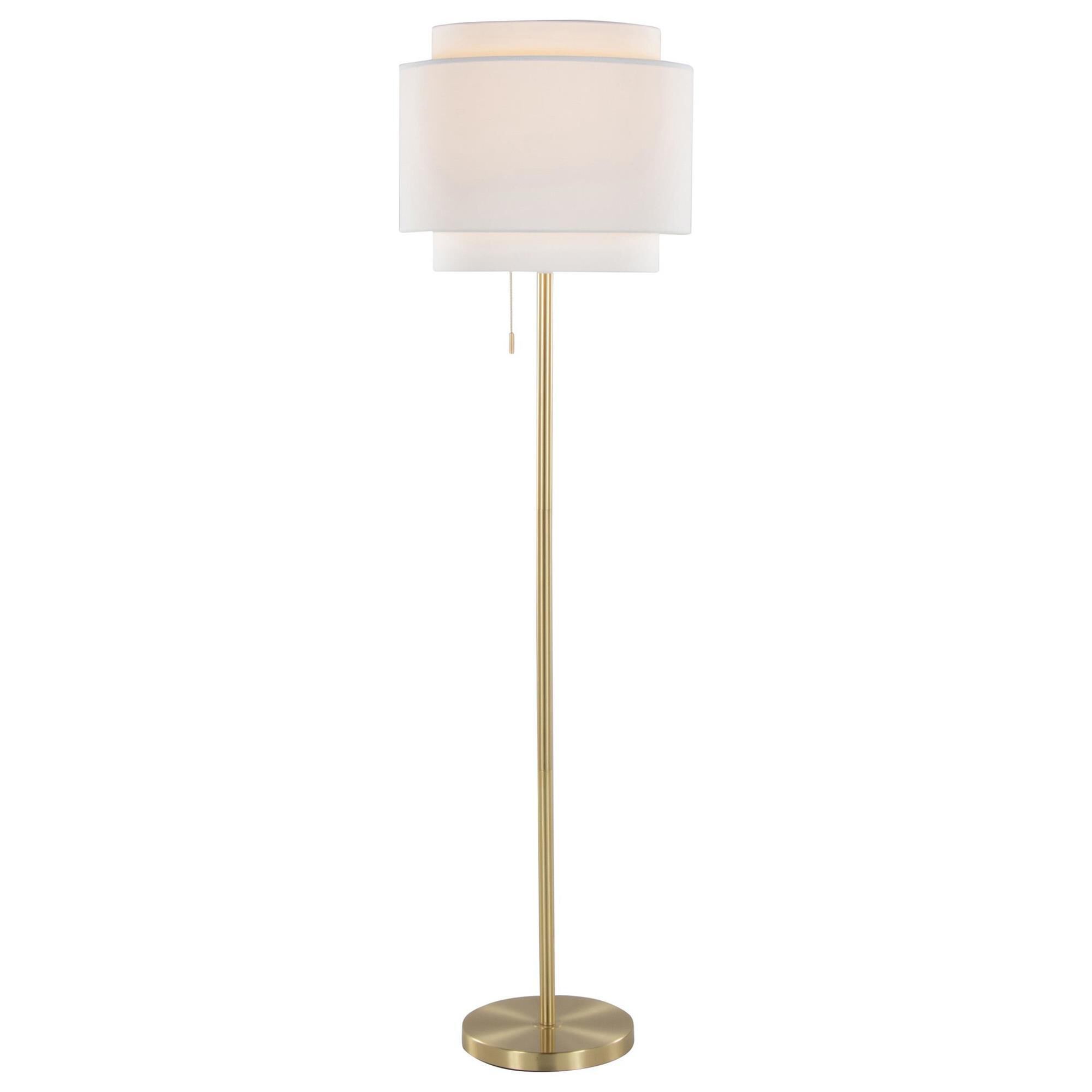 Grandview Gallery Tier Floor Lamp in Gold