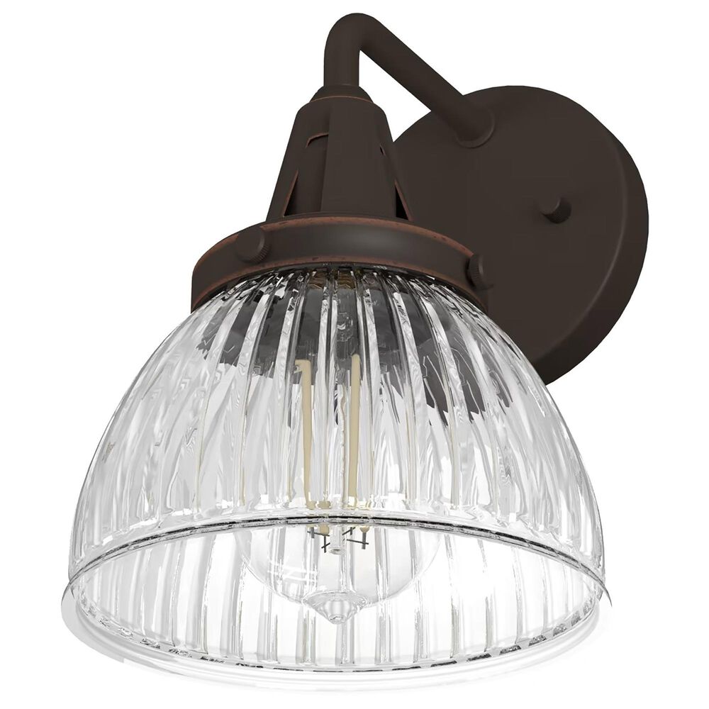 Hunter Cypress Grove 1-Light Wall Sconce in Onyx Bengal, , large