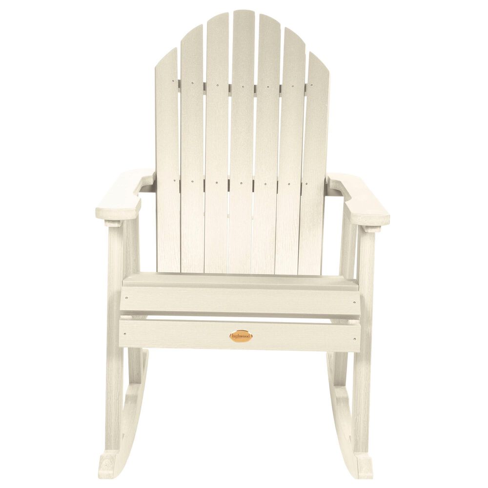 Highwood USA Hamilton Patio Rocking Chair in Whitewash NFM