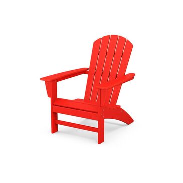 Oceanside Shell Back Adirondack Chair in Red, , large