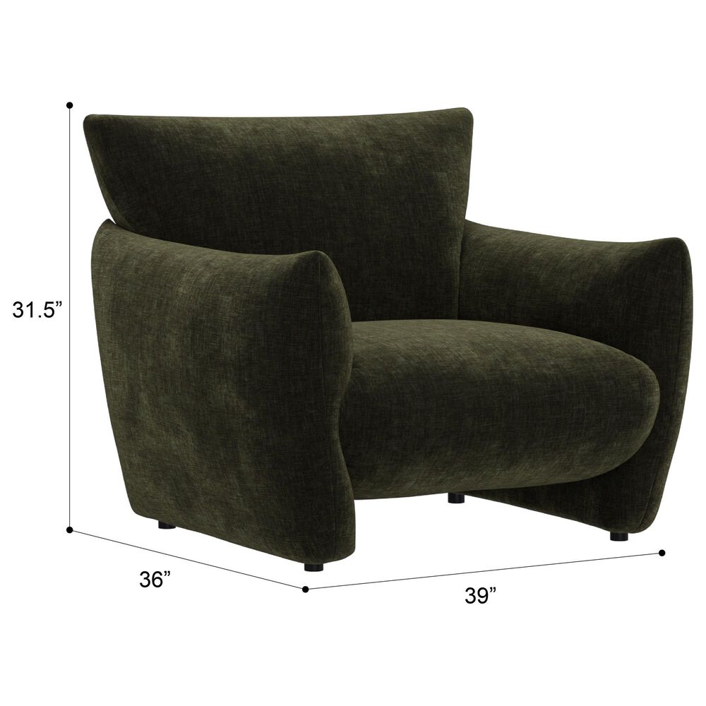 Golden Wave Furniture Atlas Accent Chair in Green, , large