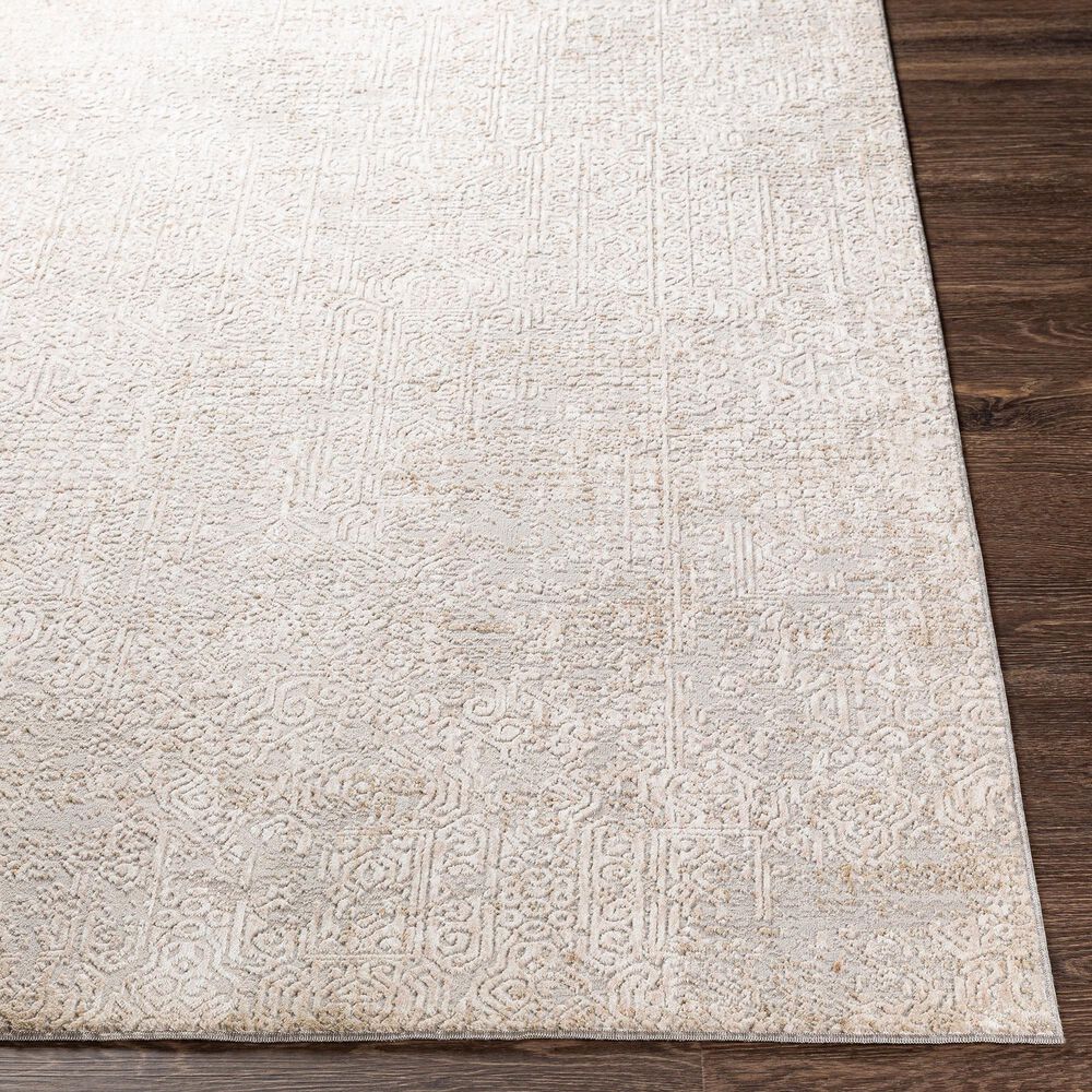 Surya Carmel 5&#39; x 7&#39;3&quot; Gray, White, Taupe and Ivory Area Rug, , large