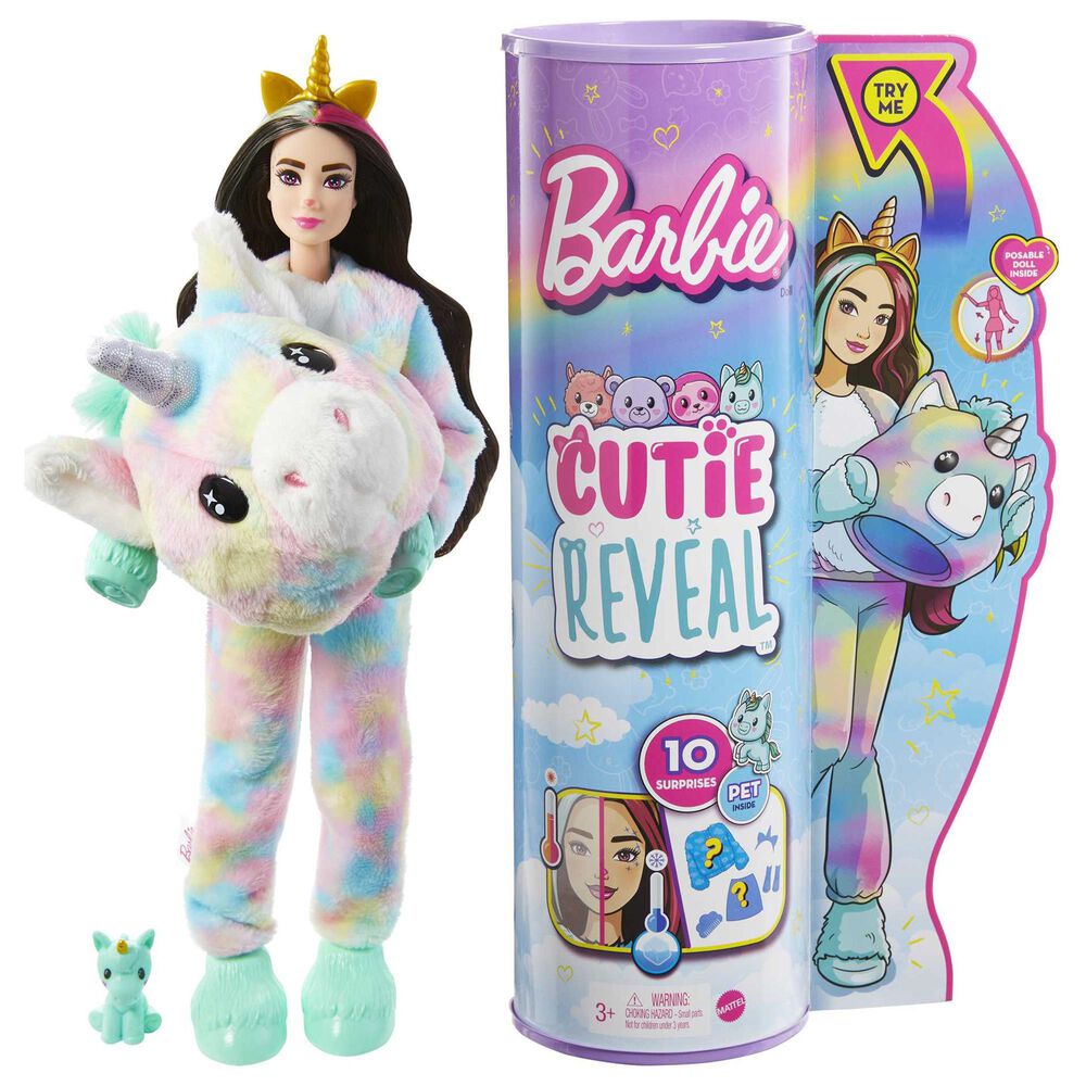 Barbie Barbie Cutie Reveal Doll - Unicorn, , large
