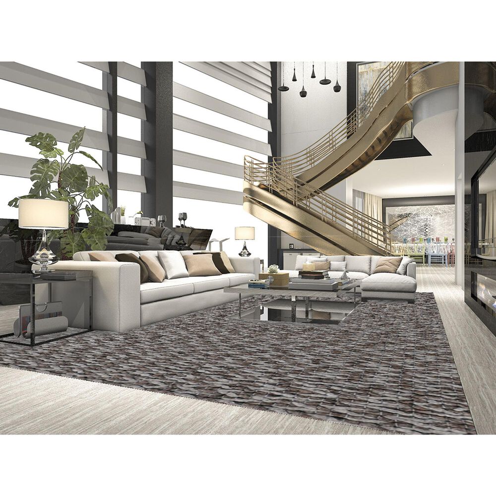 Radici USA Bellissima 010 10&#39; x 14&#39; Charcoal Area Rug, , large