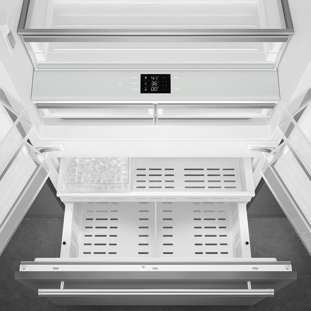 SMEG 19.6 Cu. Ft. Built-in French Door Refrigerator in Panel Ready, , large