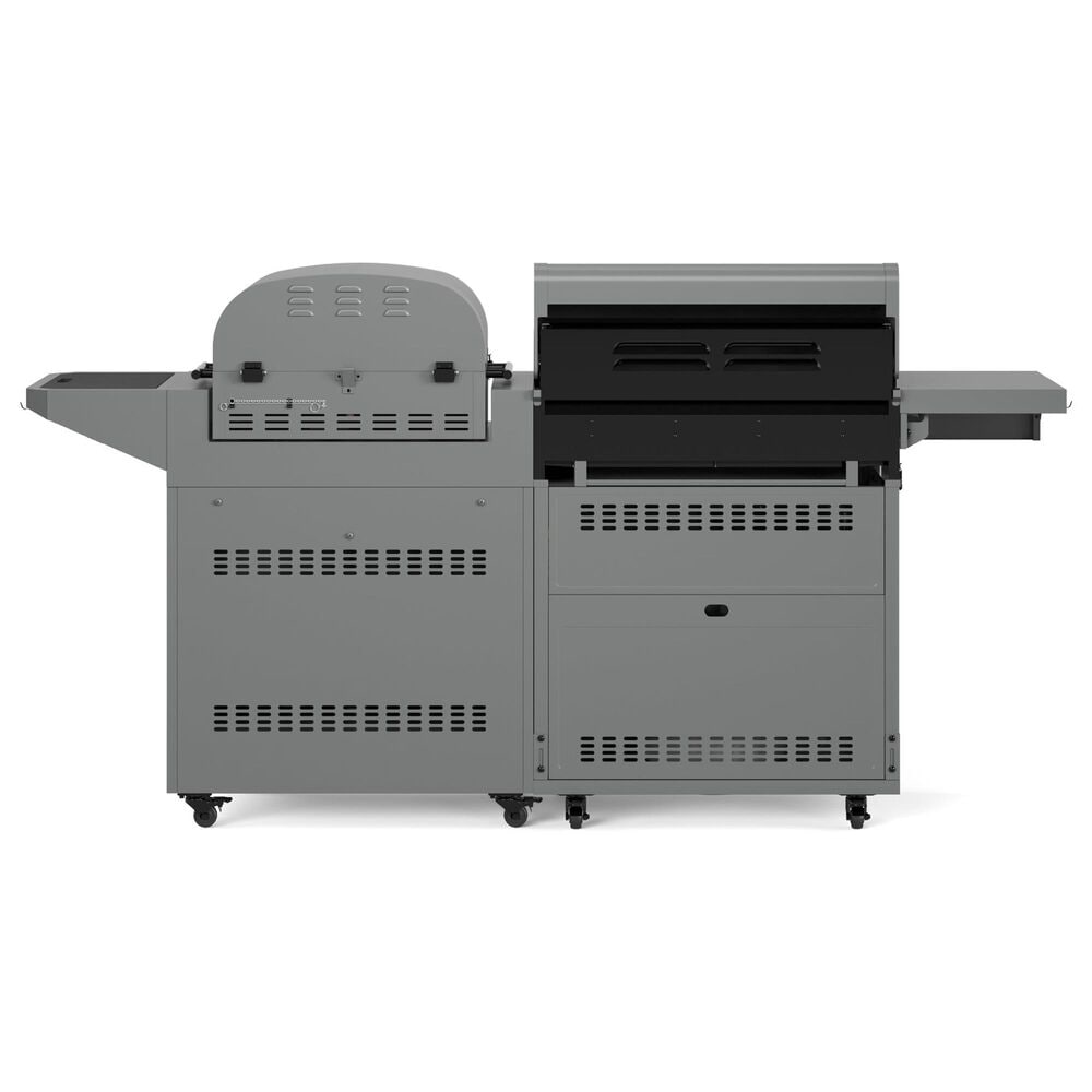 Tytus Anaheim and Emberwood 3-Piece Modular Duo with Gas Tabletop Pizza Oven in Gunmetal Gray, , large