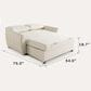 Lifestyle Solutions Galloway Convertible Loveseat in Ivory, , large