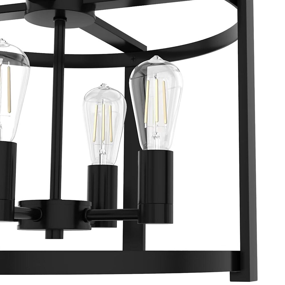 Hunter Astwood 18&quot; 4-Light Chandelier in Matte Black, , large