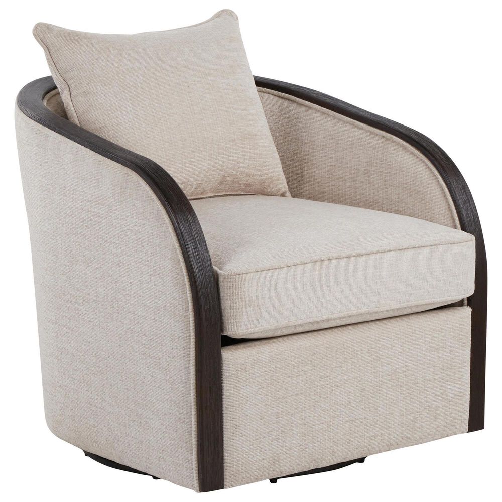 LumiSource Gemma Swivel Accent Chair in Sand, , large