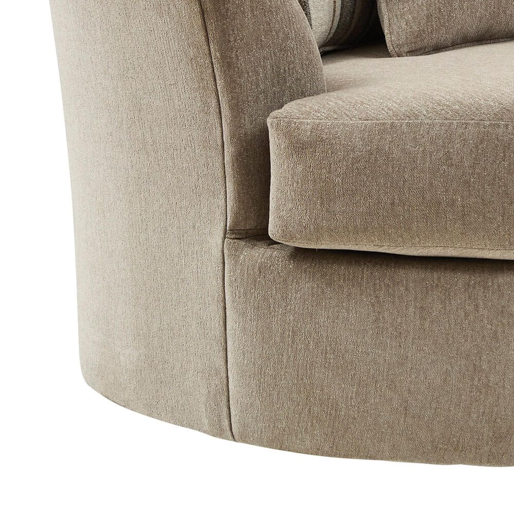 Ashley Linenhause Oversized Swivel Accent Chair in Dune, , large